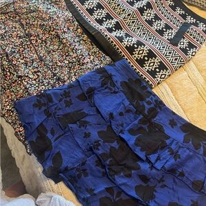 Floral and Geometric Patterned Skirts🌺🌹3 skirts in one price
